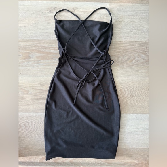 Urban Outfitters Spandex Black Backless Dress XS - Picture 3 of 4
